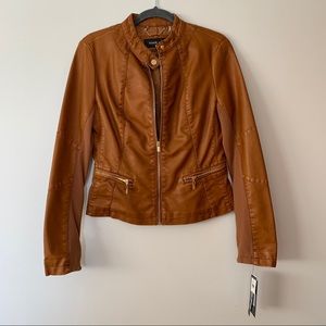 Black Rivet Vegan Leather Jacket